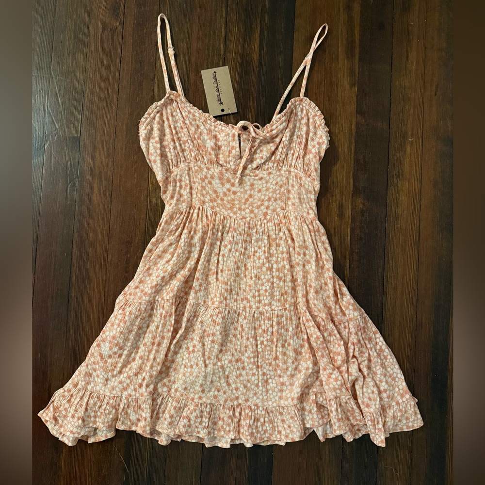 Skylar + Madison Peach Floral Mini Dress